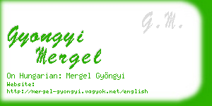 gyongyi mergel business card